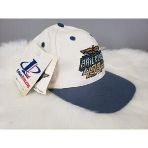 1998 Brickyard 400 NASCAR w/Tag Adjustable Snapback Hat Cap‎ Logo 7 White Green